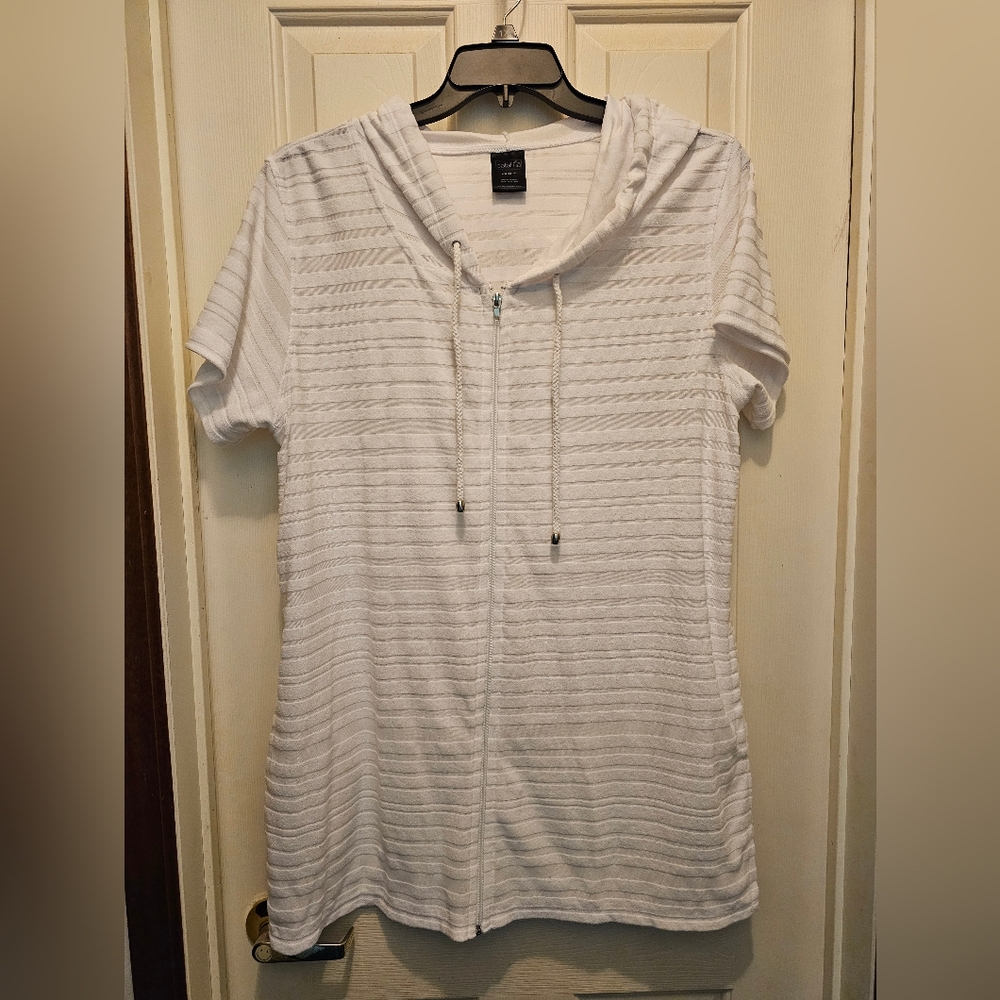 Catalina White Swim Coverup - L
